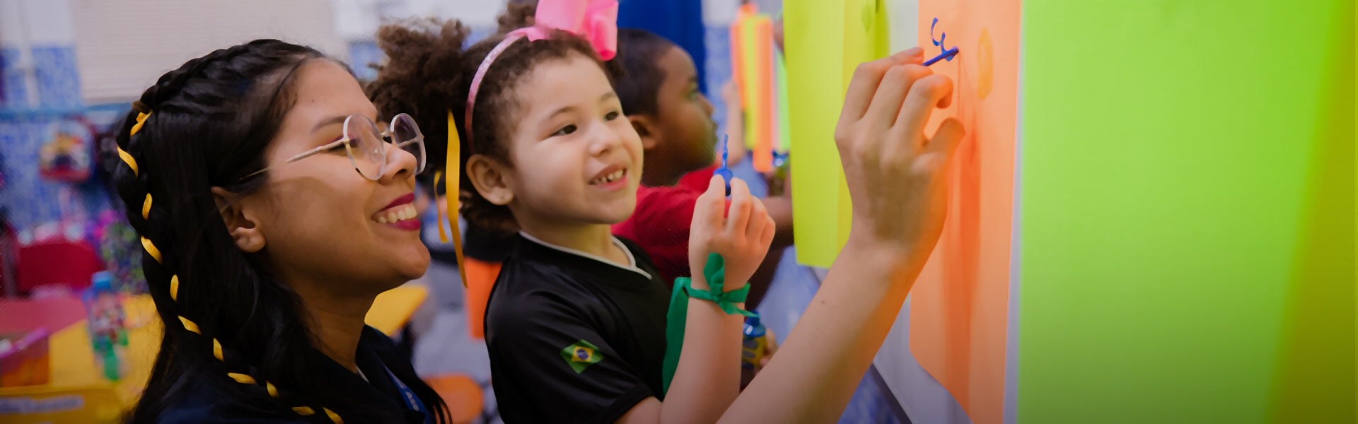 Turma da Educação Infantil do Colégio Palas Atena em atividade